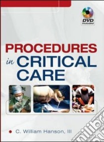 Procedures in critical care libro di Hanson C. William