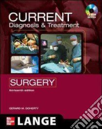 Current diagnosis and treatment surgery. Con DVD libro di Doherty Gerard M.