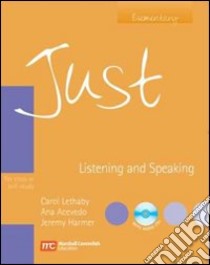 Just listening & speaking. Intermediate. Per le Scuole superiori. Con CD Audio libro di HARMER JEREMY  