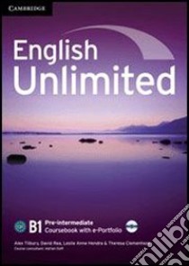 Aavv English Unlimited Pre-int Std E-pack W/a libro di Tilbury Alex, Rea David, Hendra Leslie A.