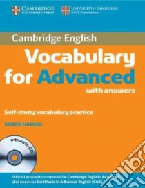 Haines Camb Vocabulary For Advanced W/a+cdaudio libro di Simon Haines