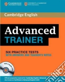 Camb Advanced Trainer W/a+cd libro di O'Dell Felicity