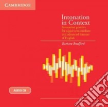 Intonation in Context libro di Bradford Barbara Taylor