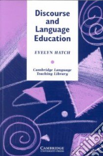 Hatch Discourse Lang Educat B libro di Evelyn Hatch