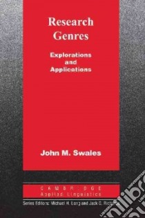 Swales Research Genres Pb libro di Swales John M.