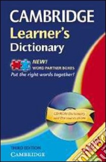 Cambridge learner's dictionary. Intermediate to upper intermediate. Con CD-ROM libro