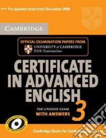 Cambridge Certificate in Advanced English 3 for Updated Exam libro