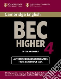 Cambridge English Business Certificate. Higher 4 Student's Book with answers libro