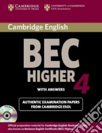 Cambridge BEC 4 Higher Self-study Pack (Student's Book with libro