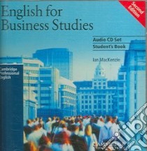 English for Business Studies libro di MacKenzie Ian