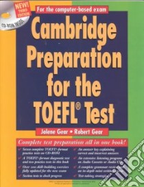 Cambridge Preparation for the TOEFL Test Book with CD-ROM libro di Debbie Goldblatt