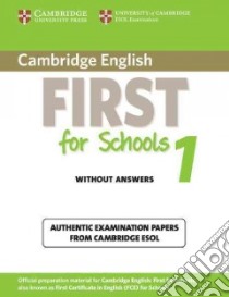 Camb First For Schools 1 Sb Wo/a libro