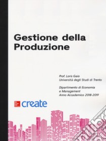 Gestione della produzione libro