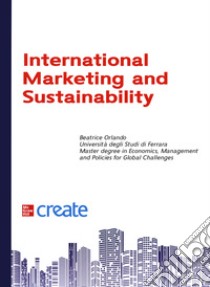 International marketing and sustainability libro