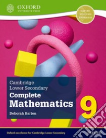 Cambridge lower secondary complete mathematics. Student's book. Per la Scuola media. Con espansione online. Vol. 9 libro di Barton Deborah