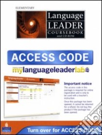 Language leader. Elementary. Coursebook-My language leader lab access card. Per le Scuole superiori. Con CD-ROM. Con espansione online libro di AA.VV.