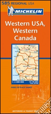 Western U.S.A., western Canada 1:2.400.000 libro