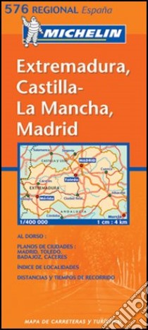 Extremadura, Castilla la Mancha, Madrid 1:400.000 libro