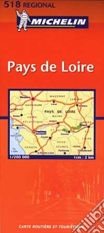 France. Pays de Loire 1:200.000 libro