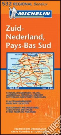 Zuid-Nederland, Pays-Bas sud 1:200.000 libro