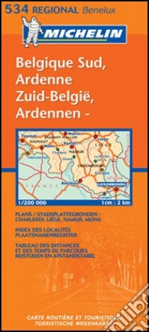 Belgique sud, Ardenne-Zuid-België, Ardennen 1:200.000 libro