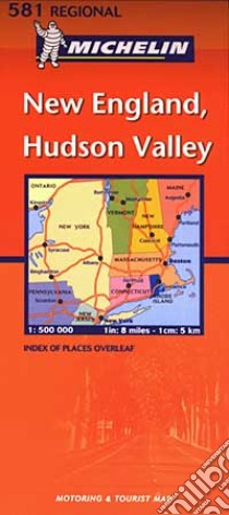 New England. Hudson Valley 1:500.000 libro