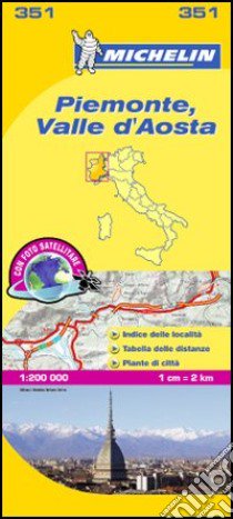 Piemonte e Valle d'Aosta 1:200.000 libro