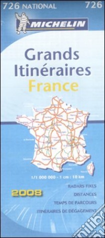 France. Grands itinéraires 1:1.000.000. Ediz. francese, inglese e tedesca libro