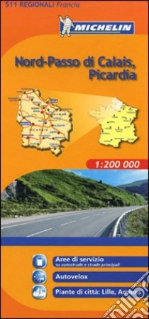 Nord-Passo di Calais, Picardia 1:200.000 libro