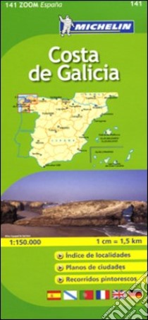 Costa de Galicia 1:150.000. Ediz. multilingue libro