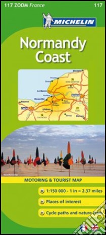 Normandy Coast 1:150.000. Ediz. inglese e francese libro