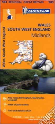 Wales, South West England, Midlands 1:400.000 libro