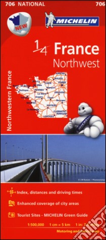 France. Northwest 1:500.000 libro