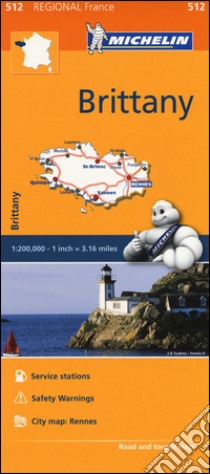 Bretagne-Brittany 1:200.000 libro