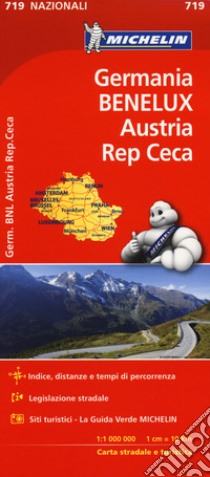 Germania, Benelux, Austria, Repubblica Ceca 1:1.000.000 libro