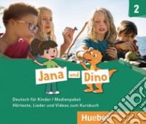 Jana und Dino. Deutsch für Kinder. Medienpaket. Per la Scuola elementare. Con CD-Audio. Con DVD-ROM. Vol. 2 libro di Georgiakaki Manuela; Priesteroth Michael