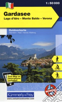 Lago di Garda, lago d'Idro, Monte Baldo, Verona 1:50.000. Carta escursionistica libro