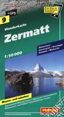 Zermat 1:50.000. Carta escursionistica libro