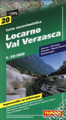 Locarno, Val Verzasca 1:50.000. Carta escursionistica libro