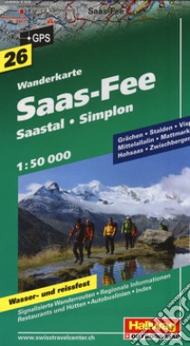 Saas-Fee 1:50.000. Carta escursionistica libro