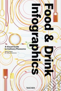 Food & drink infographics. A visual guide to culinary pleasures. Ediz italiana, spagnola e inglese. Ediz. multilingue libro di Klabin Simone; Wiedermann J. (cur.)