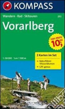 Carta escursionistica n. 292. Austria. Nei dintorni del lago di Costanza-Rund um den Bodensee. Vorarlberg 1:50.000 (set 2 cartine). Adatto a GPS. DVD-ROM digital map. Ediz. bilingue libro