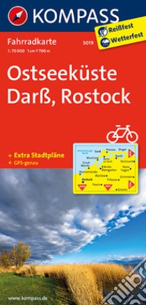 Carta cicloturistica n. 3019. Osteeküste, Barss, Rostock 1:70.000. Adatto a GPS. Digital map. DVD-ROM libro