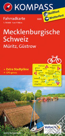 Carta cicloturistica n. 3021. Mecklenburgische Schweiz Muritz 1:70.000. Adatto a GPS. Digital map. DVD-ROM libro