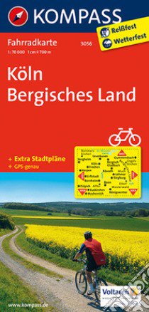 Carta cicloturistica n. 3056. Koln, Bergisches Land 1:70.000. Adatto a GPS. Digital map. DVD-ROM libro