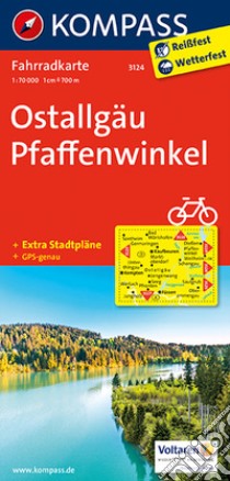 Carta cicloturistica n. 3124. Ostallgäu, Pfaffenwinkel 1:70.000. Adatto a GPS. Digital map. DVD-ROM libro