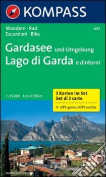 Carta escursionistica n. 697. Lago di Garda e dintorni 1:35.000. Adatto a GPS. Digital map. DVD-ROM libro