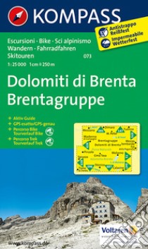 Carta escursionistica n. 073. Dolomiti di Brenta 1:30.000. Adatto a GPS. Digital map. DVD-ROM libro