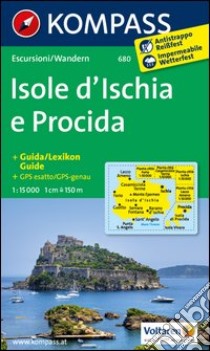 Carta escursionistica n. 680. Isole d'Ischia e Procida 1:15.000 + piantina 1:10.000. Adatto a GPS. Digital map. DVD-ROM libro