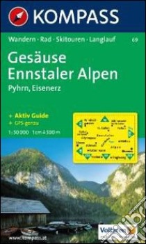 Carta escursionistica n. 69. Austria. Ad est delle Alpi. Vienna, Stiria, Austria inferiore... Gesäuse, Pyhrn, Eisenerz 1:50.000. Adatto a GPS. DVD-ROM digital map. Ediz. bilingue libro